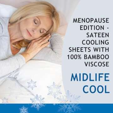 Vegan Silk - Bamboo Viscose Cooling King Size Bed Sheet Set - White - Cool & Moisture Wicking for Hot Sleepers - Ultra Soft for Restful Sleep & Luxurious Feel - Deep Pockets for Snug Fitting