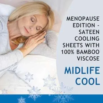 Vegan Silk - Bamboo Viscose Cooling King Size Bed Sheet Set - White - Cool & Moisture Wicking for Hot Sleepers - Ultra Soft for Restful Sleep & Luxurious Feel - Deep Pockets for Snug Fitting