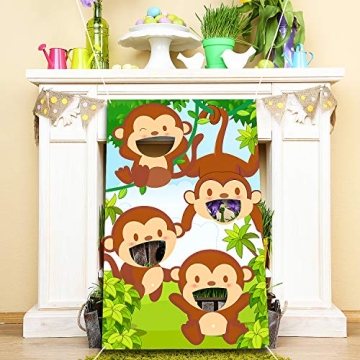 Jungle Safari Animals Bean Bag Toss Game for Parties