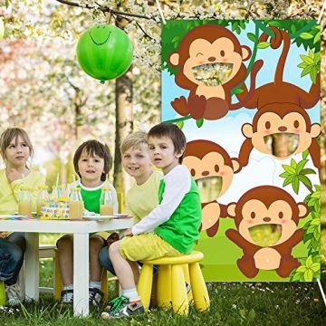 Jungle Safari Animals Bean Bag Toss Game for Parties