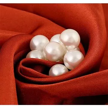 AKOAK 100 Set Pearl Rivet,Half Hole Faux Pearls Rivets Studs Buttons for Hat/Shoe/Clothes/Bag/Skirt/...
