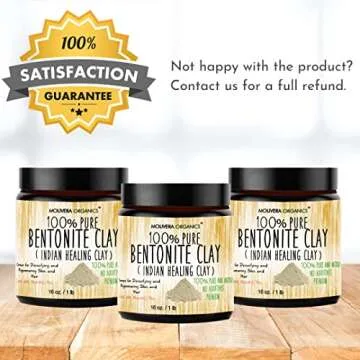 Molivera Organics Bentonite Clay for Detoxifying Masks & Hair Care