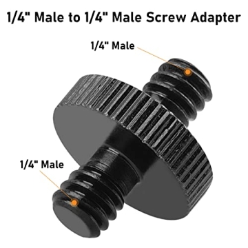 Durable 1/4" Tripod Screw Adapter for Cameras & Lights