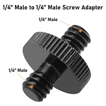 Durable 1/4" Tripod Screw Adapter for Cameras & Lights