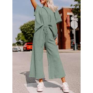 SHEWIN Two Piece Lounge Set for Women - Casual Comfort