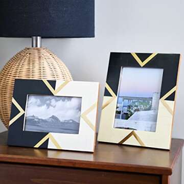 Main + Mesa Resin Photo Frames, Set of 2 (4x6” and 5x7”)
