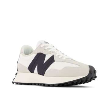New Balance Classic Lifestyle 327 Mens Shoes Size 9, Color: Grey/White/Black