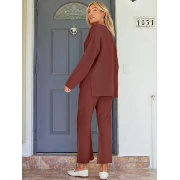 Stylish LILLUSORY Lounge Sets for Women 2024 Fall Fashion