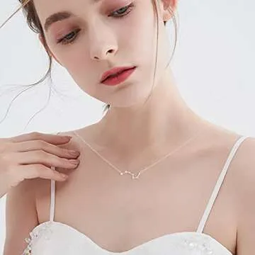 La Raffine Sterling Silver Moon Fashion Simple scorpio Constellation Clavicle Necklace with Zircon(Scorpio)…