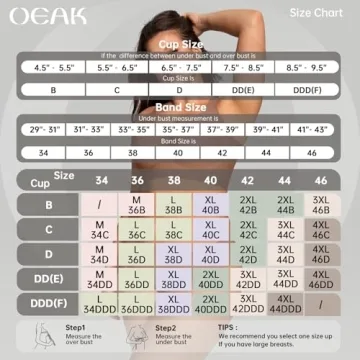 OEAK Wireless Jelly Bra Comfortable Support for Women
