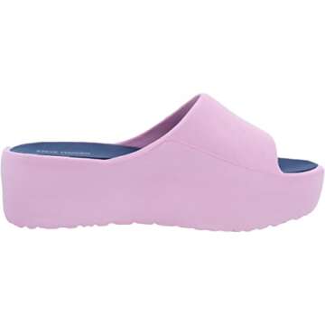 Steve Madden Women's Peerless Slide Sandal, Pink, 8