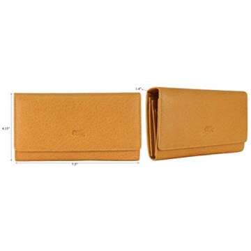 Mou Meraki RFID Blocking Leather Wallet for Women