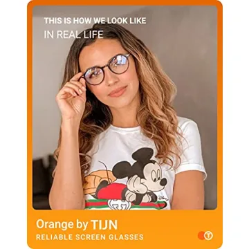 TIJN Blue Light Blocking Glasses for Men & Women - Vintage Style