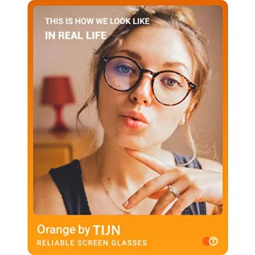 TIJN Blue Light Blocking Glasses for Men & Women - Vintage Style