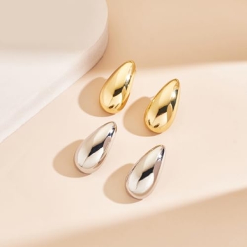 MUYAN Silver Waterdrop Earrings for Women | Elegant & Safe