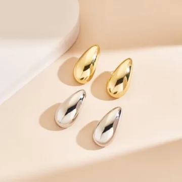 MUYAN Silver Waterdrop Earrings for Women | Elegant & Safe