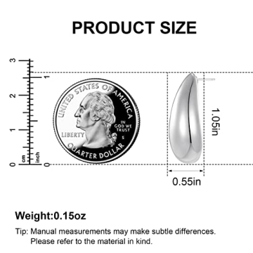 MUYAN Silver Waterdrop Earrings for Women | Elegant & Safe