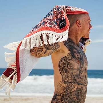 Slowtide Beach Towel - Versatile & Eco-Friendly 30x60 in