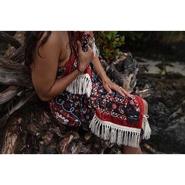 Slowtide Beach Towel - Versatile & Eco-Friendly 30x60 in