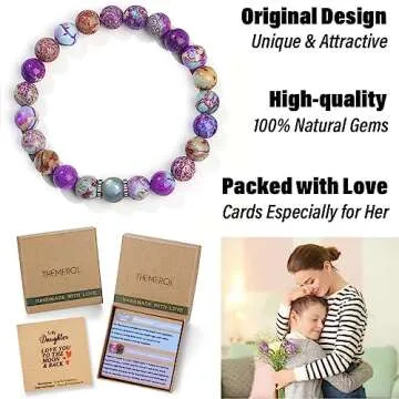 THEMEROL Valentines Day Gifts for Her Teens Girls Gifts Teenage Girls Bracelets Easter Stuffers Women 12 14 16 Years Old Idea Daughter Gift from Mom Birthday Confirmation Mothers Christmas Stocking