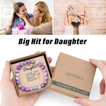 THEMEROL Valentines Day Gifts for Her Teens Girls Gifts Teenage Girls Bracelets Easter Stuffers Women 12 14 16 Years Old Idea Daughter Gift from Mom Birthday Confirmation Mothers Christmas Stocking