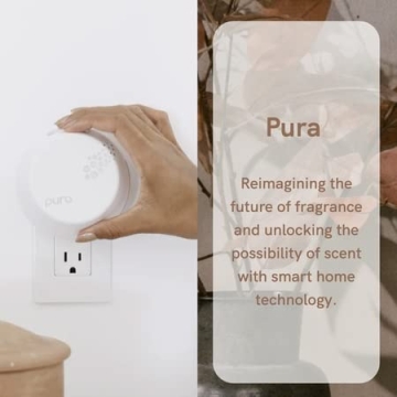 Pura 3 Smart Fragrance Diffuser - Home Scent Diffuser for Bedrooms & Living Rooms - Fragrance Diffuser Essential for Houses & Apartments - Smart Home Diffuser Holds 2 Fragrance Refills