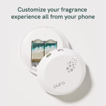 Pura 3 Smart Fragrance Diffuser - Home Scent Diffuser for Bedrooms & Living Rooms - Fragrance Diffuser Essential for Houses & Apartments - Smart Home Diffuser Holds 2 Fragrance Refills