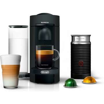 Nespresso VertuoPlus Deluxe Coffee Machine - Matte Black