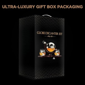 Premium Flybold Whiskey Decanter Set with Glasses