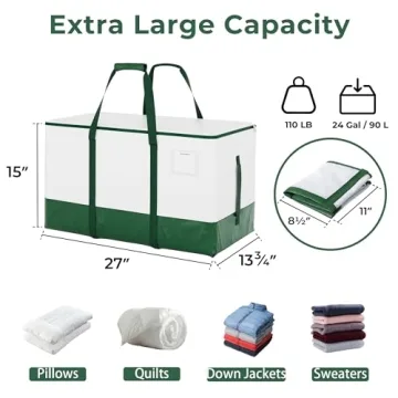 StorageWorks Extra Large Moving Bags for Easy Organization