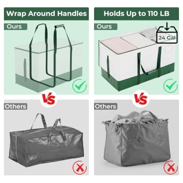 StorageWorks Extra Large Moving Bags for Easy Organization