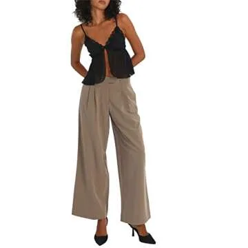 Foidiccx Y2k Tie Front Tops For Women Halterneck Crop Cami Bandage Open Front Backless Sleeveless Tank Top Summer Clothing (Black New, S)