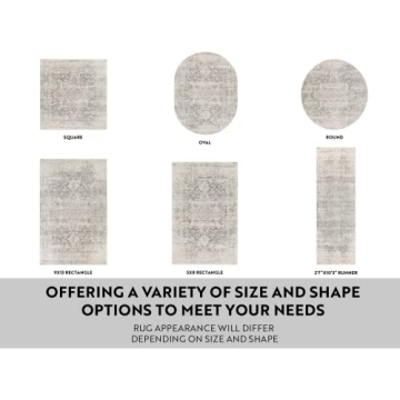 Stylish Livabliss Janine Vintage Medallion Area Rug 5'3" x 7'3"