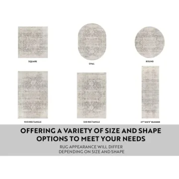 Stylish Livabliss Janine Vintage Medallion Area Rug 5'3" x 7'3"