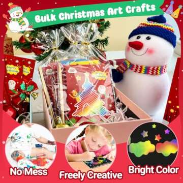 ZMLM Christmas Gifts Toys For Kids: 24 Pack Rainbow Scratch Art Notebook Bulk Scratch Art Party Favors Girls Boys Birthday Party Favors Scratch Pad Classroom Prizes Stocking Stuffers
