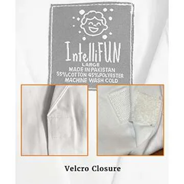 IntelliFun Kids Lab Coat Science Doctor Lab Dress-Up Fun Ages 2-10 (Medium 4-5Y)