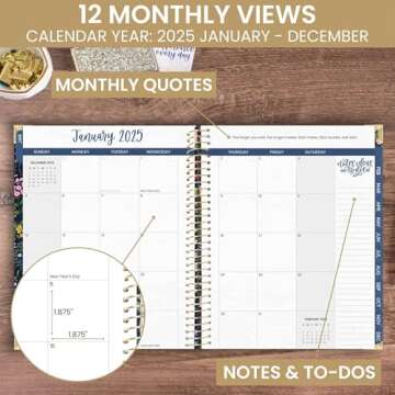Bloom Daily Planners 2025 Hardcover - Goal Organizer Planner