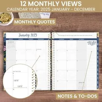 Bloom Daily Planners 2025 Hardcover - Goal Organizer Planner