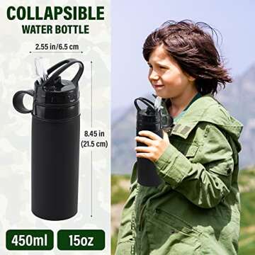 CEREM Outdoor Adventure Kit for Kids – Premium Camouflage Camping Gear with Walkie-Talkies – Military Style Toys – Explorer Gear Play Set – 10 in 1 Bundle – Ideal for All Ages and Genders