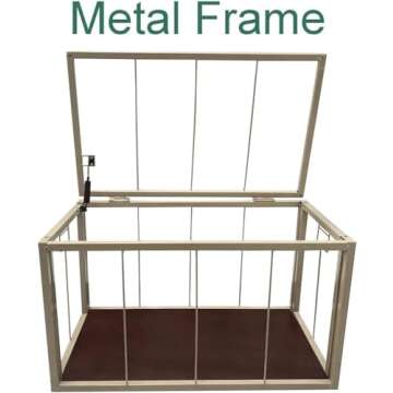 eHemco Heavy-duty Water Hyacinth Wicker Storage Trunk with Metal Frame, 30 by 17.5 by 17.5 Inches, Light Brown Wash