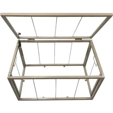 eHemco Heavy-duty Water Hyacinth Wicker Storage Trunk with Metal Frame, 30 by 17.5 by 17.5 Inches, Light Brown Wash