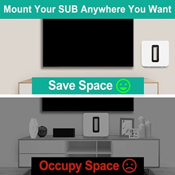 Secure Heavy Duty Wall Mount for Sonos Sub Gen 3 Gen 2