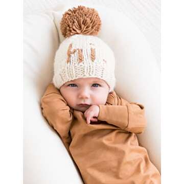 Colored Organics Baby Organic Cotton Knotted Gown - Infant Nightgown with Mitten Cuffs - Ginger - 0-...