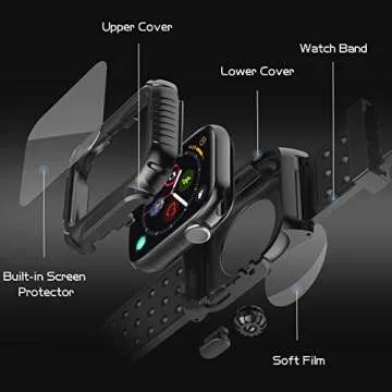 Durable SPIDERCASE 360° Rugged Case for Apple Watch 4 44mm