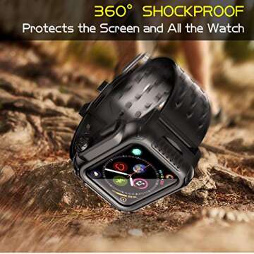 Durable SPIDERCASE 360° Rugged Case for Apple Watch 4 44mm