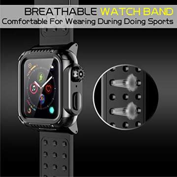 Durable SPIDERCASE 360° Rugged Case for Apple Watch 4 44mm