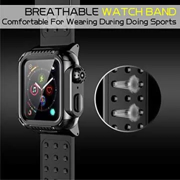 Durable SPIDERCASE 360° Rugged Case for Apple Watch 4 44mm
