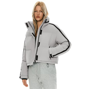 Orolay Women's Cropped Puffer Jacket - Stylish Warmth for Winter