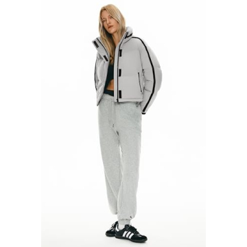 Orolay Women's Stylish Cropped Puffer Jacket for Winter