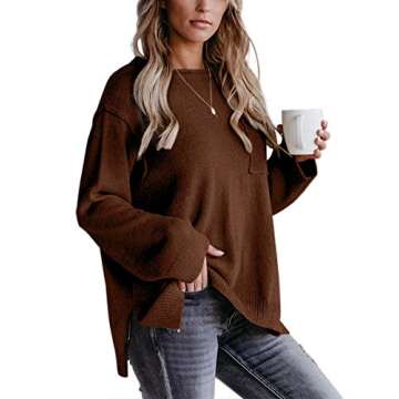 OFEEFAN Women's Cozy Pullover Winter Sweater - Stylish & Warm